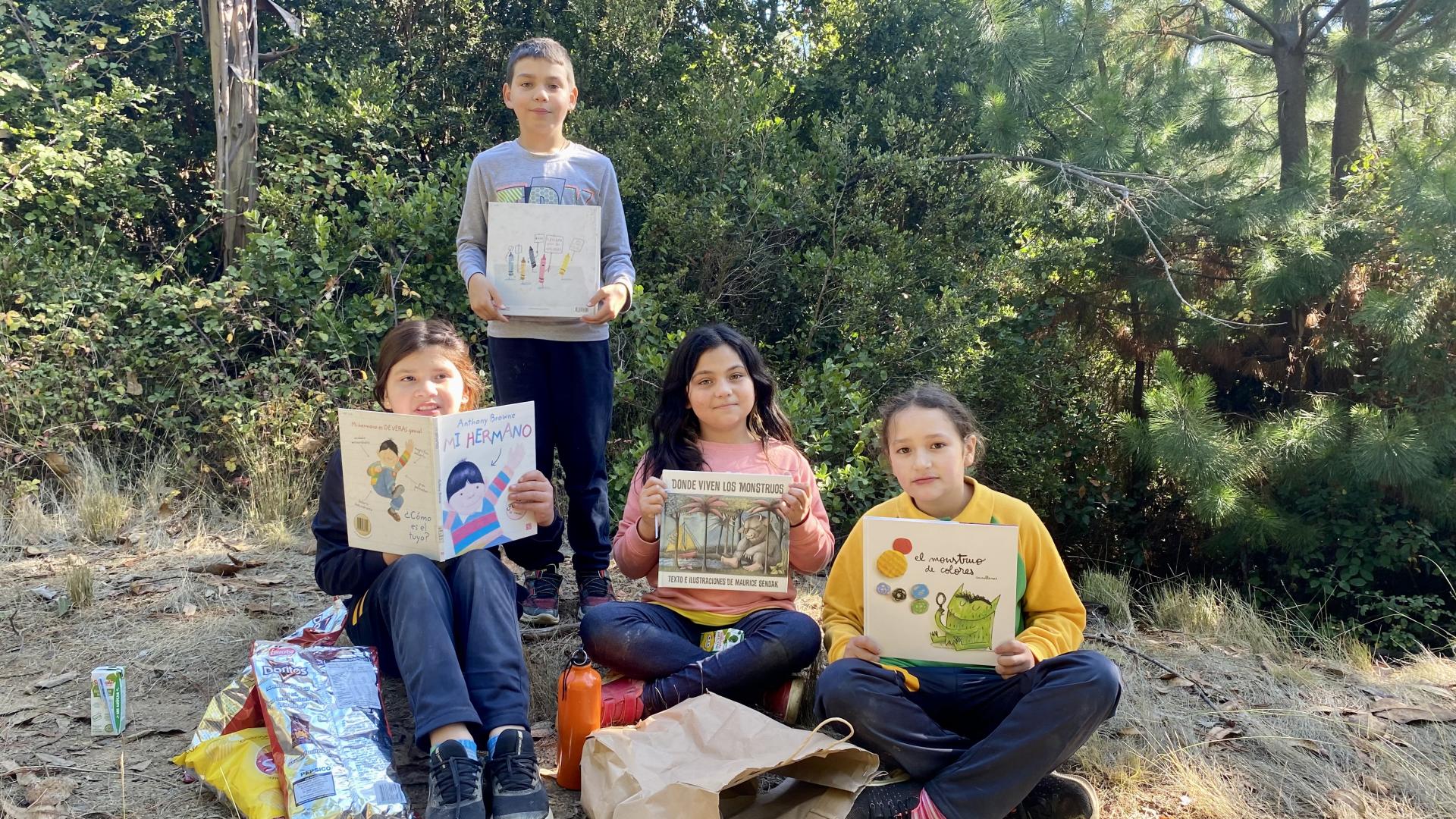 Bibliomóvil de Licantén invitó a un "Picnic Literario"