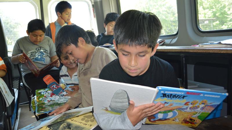 La biblioteca itinerante de la comuna te visita en terreno