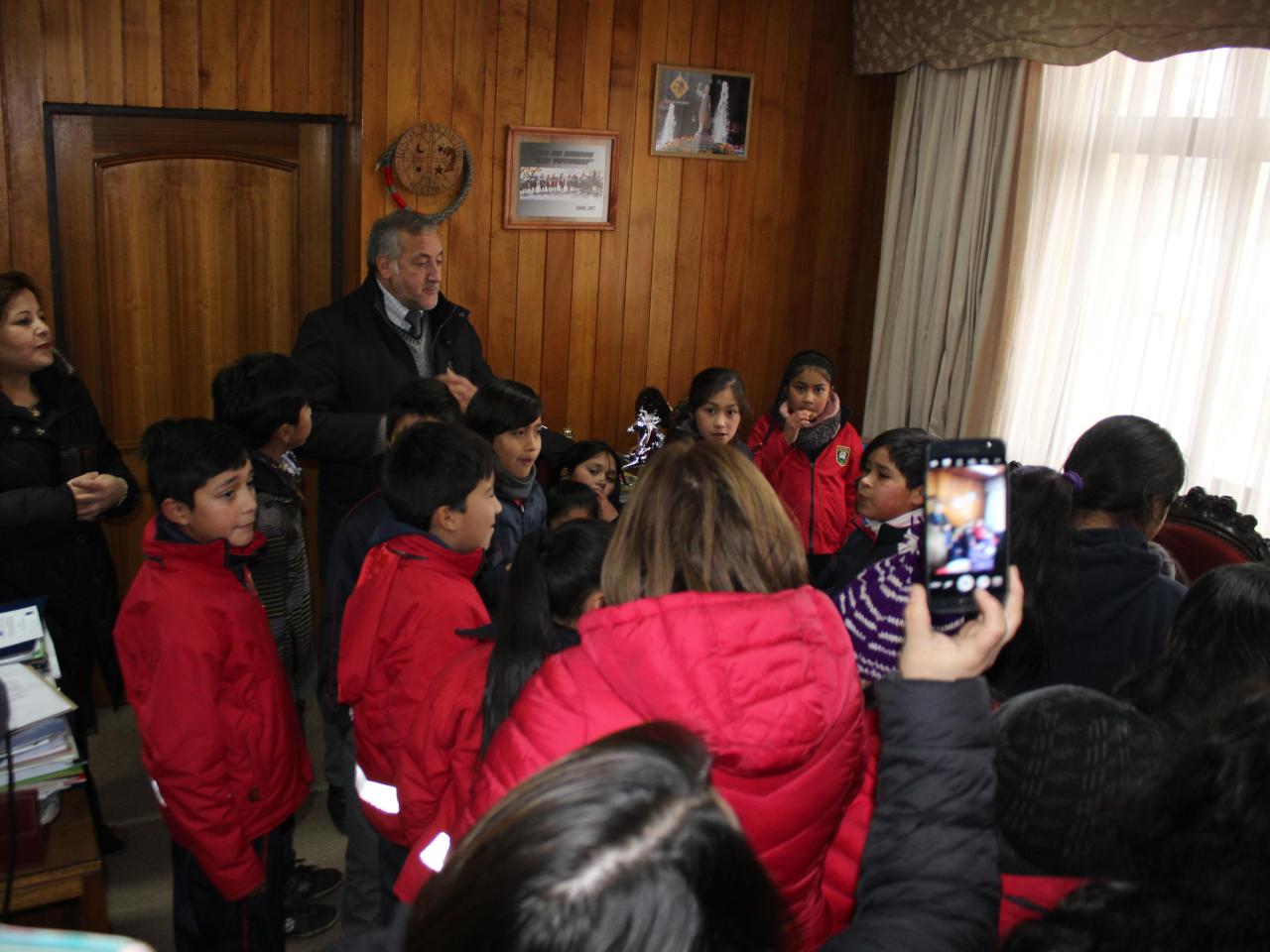 visita oficina Alcalde de la Comuna de Angol