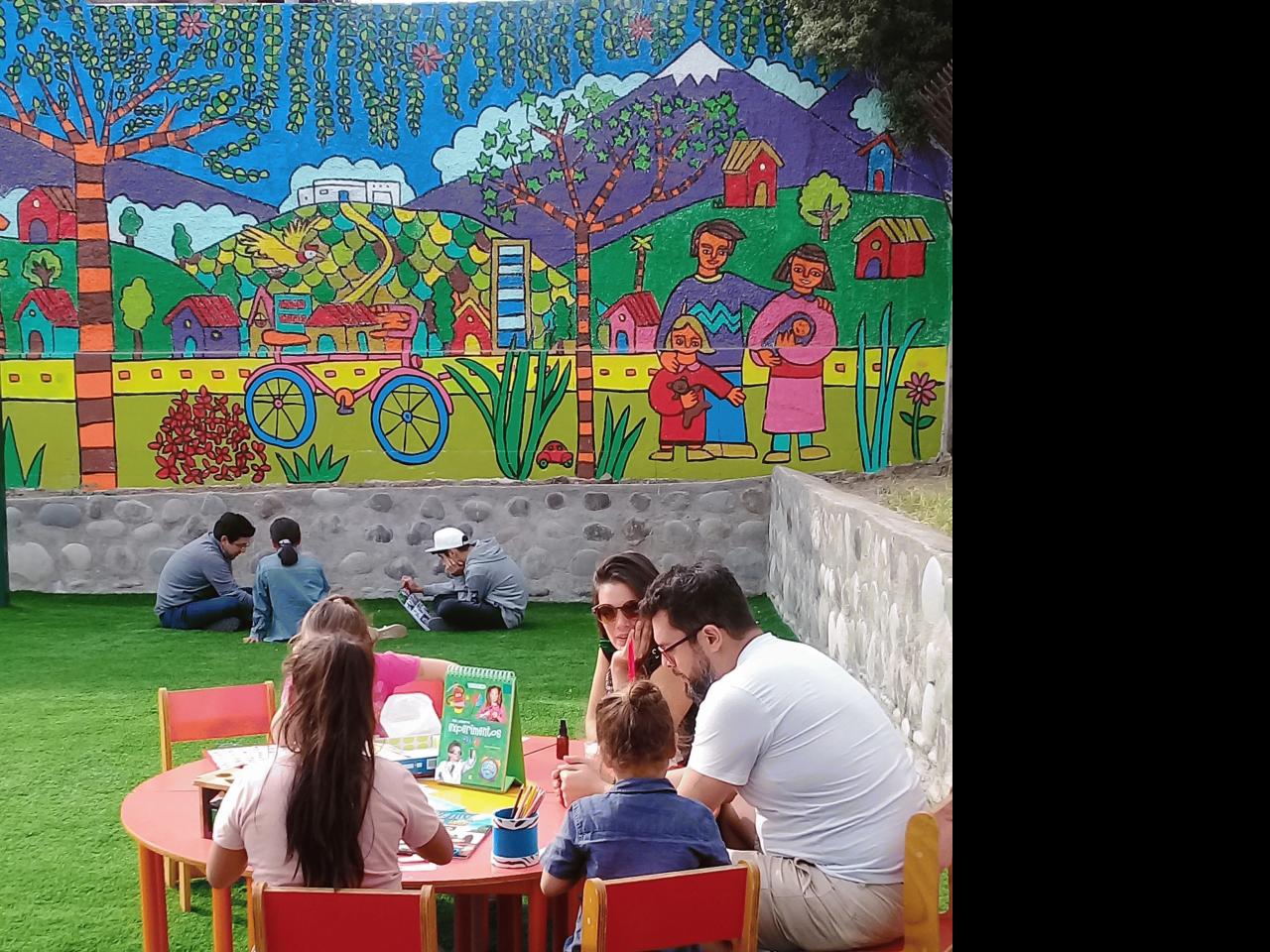 Bibliomóvil Peñalolén en terreno