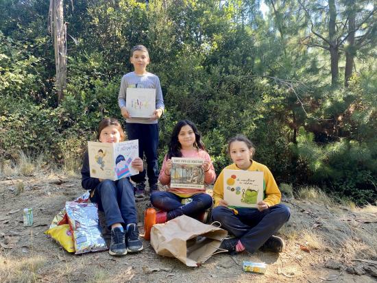 Bibliomóvil de Licantén invitó a un "Picnic Literario" 