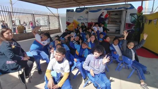 Día del Bibliomóvil 2023, colegio Marista Alto Hospicio