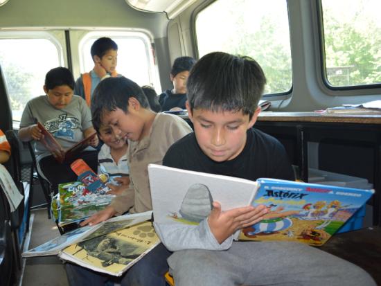 La biblioteca itinerante de la comuna te visita en terreno
