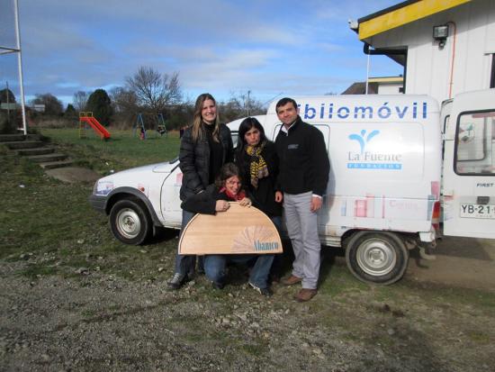 Un "Abanico" de cuentos viajó con bibliomóvil Paillaco