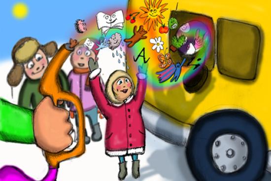 En Rusia: Una biblioteca sobre ruedas