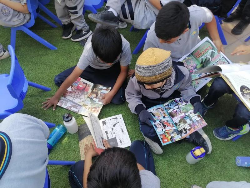 La visita del bibliomóvil de Alto Hospicio a Pozo Almonte