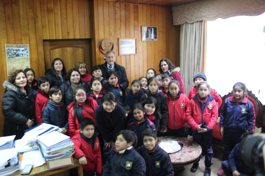 visita oficina Alcalde de la Comuna de Angol