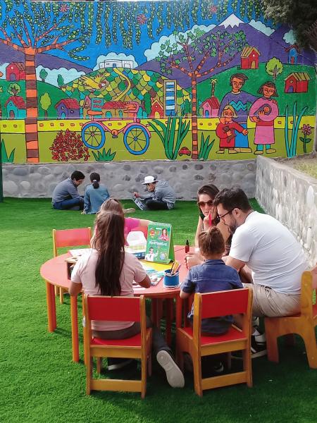 Bibliomóvil Peñalolén en terreno