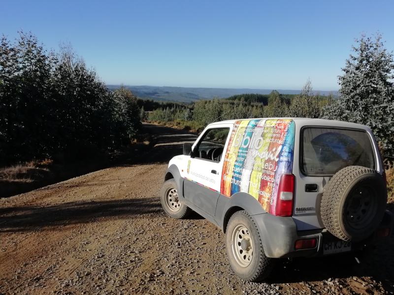 Bibliomóvil Lebu fomentando la lectura