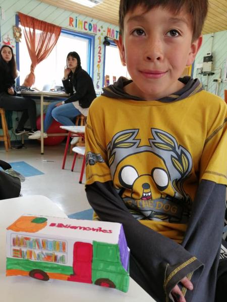 Bibliomóvil Palena en terreno